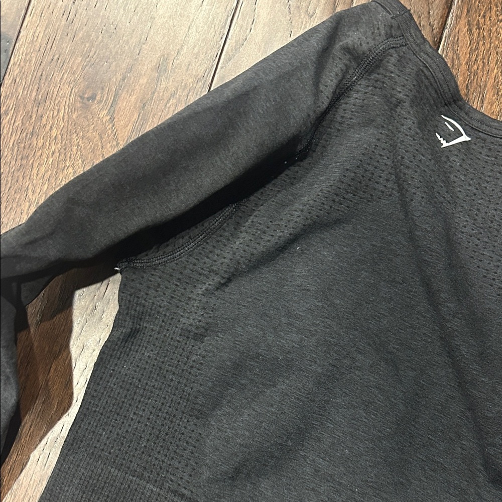 Gymshark Black Marl Vital Crop Top - Picture 4 of 4